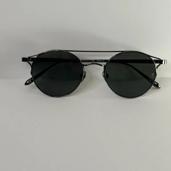 Linda Farrow LFL805C Round Black Unisex Sunglasses